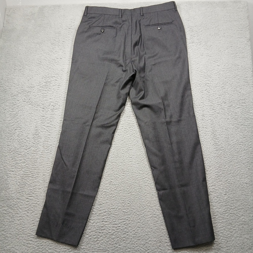 Jos A Bank Mens 36R Traveler Tailored Fit Dress Pants Gray‎ - Picture 3 of 9